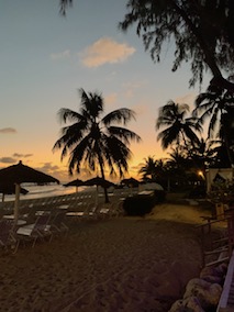 Our beach is absoultely lovely to walk at Sunset.